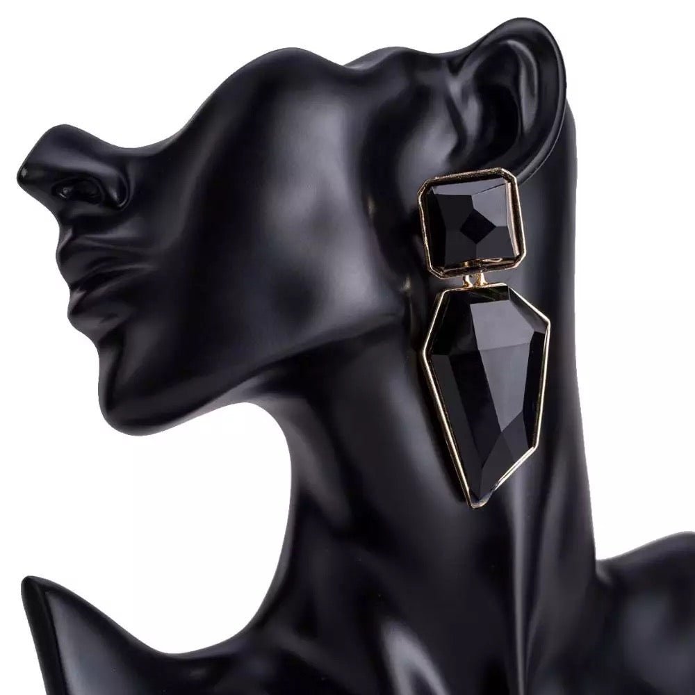 Exaggerated Bohemia Acetate Plate Statement Earrings - Fatisha Boutique
