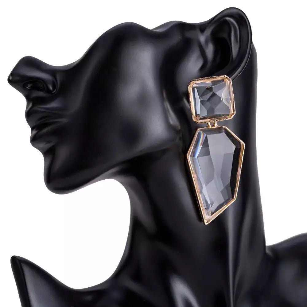 Exaggerated Bohemia Acetate Plate Statement Earrings - Fatisha Boutique