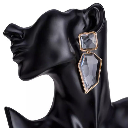 Exaggerated Bohemia Acetate Plate Statement Earrings - Fatisha Boutique