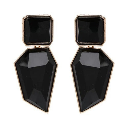 Exaggerated Bohemia Acetate Plate Statement Earrings - Fatisha Boutique
