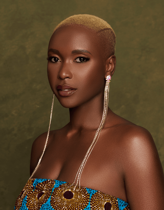 Extra Long Crystal Chain Drop Earrings - Elegant Statement Shoulder Dusters - Fatisha Boutique