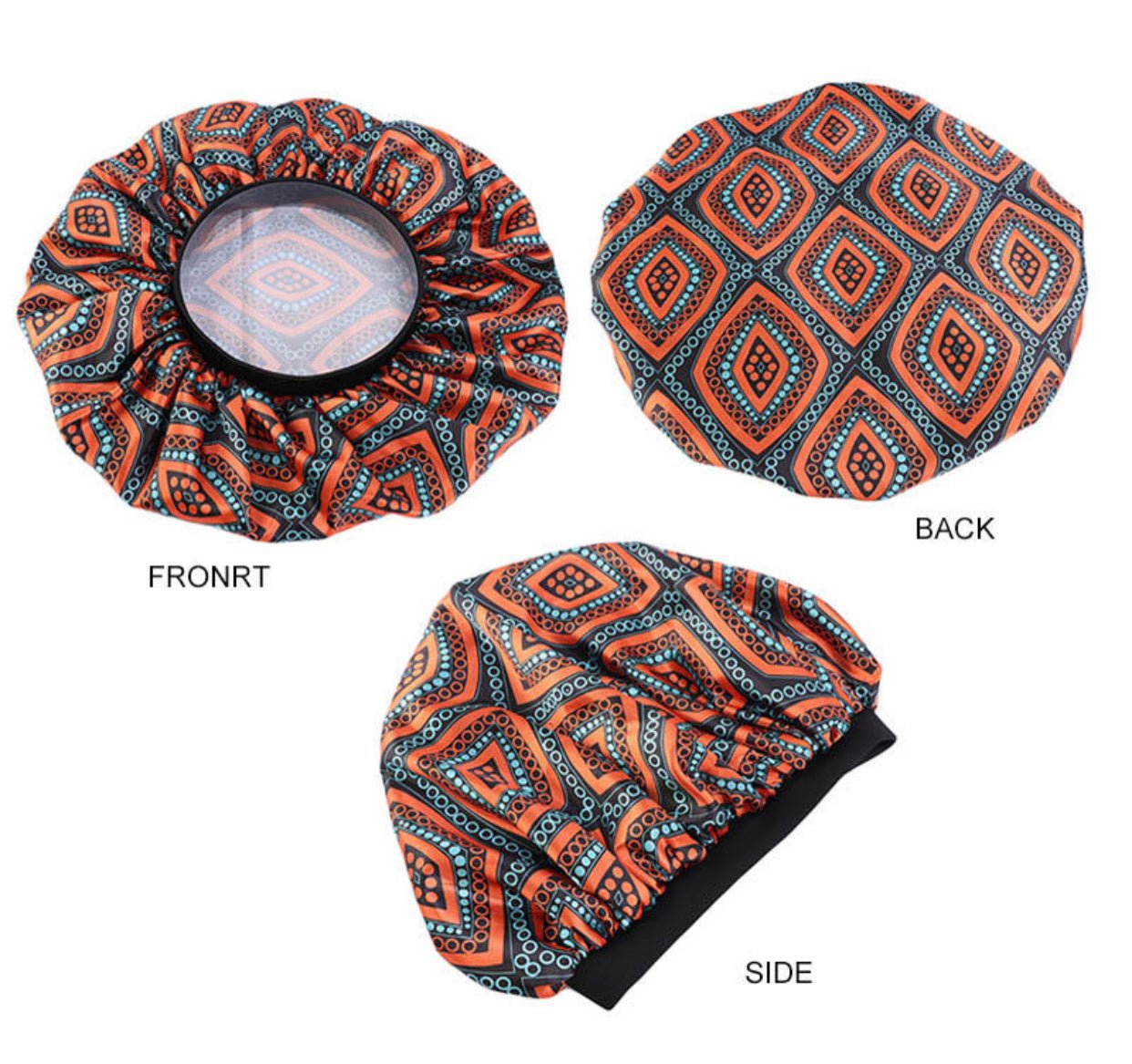 Floral Printed Satin Silk Bonnet Cap – Stylish & Breathable Hair Protection for All Hair Types - Fatisha Boutique