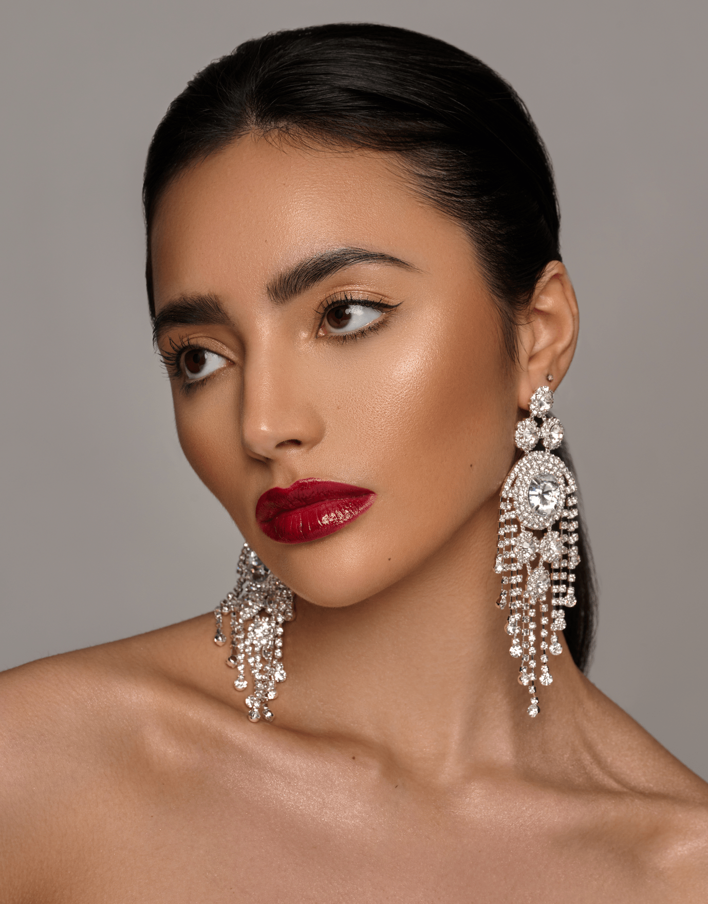 Glamorous Luxury Crystal Chandelier Drop Statement Earrings - Fatisha Boutique