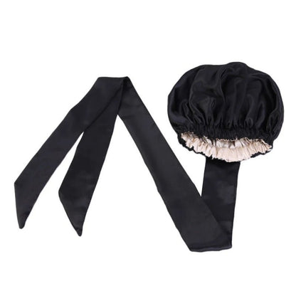 Luxury Satin Silk Double - Layered Bonnet Turban Headwrap Cap - Fatisha Boutique