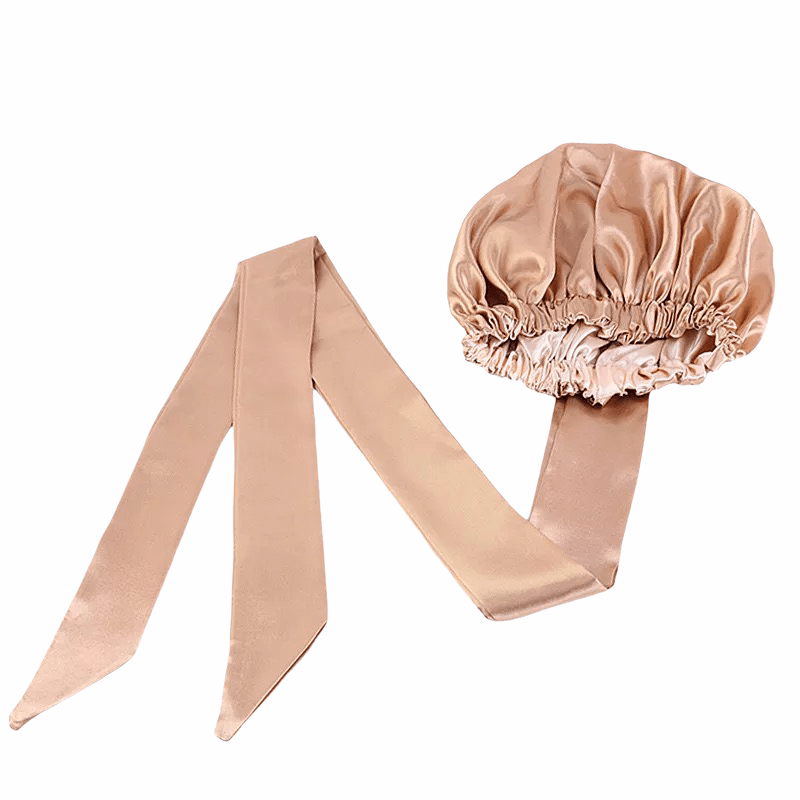 Luxury Satin Silk Double - Layered Bonnet Turban Headwrap Cap - Fatisha Boutique
