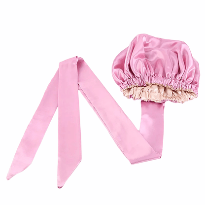 Luxury Satin Silk Double - Layered Bonnet Turban Headwrap Cap - Fatisha Boutique