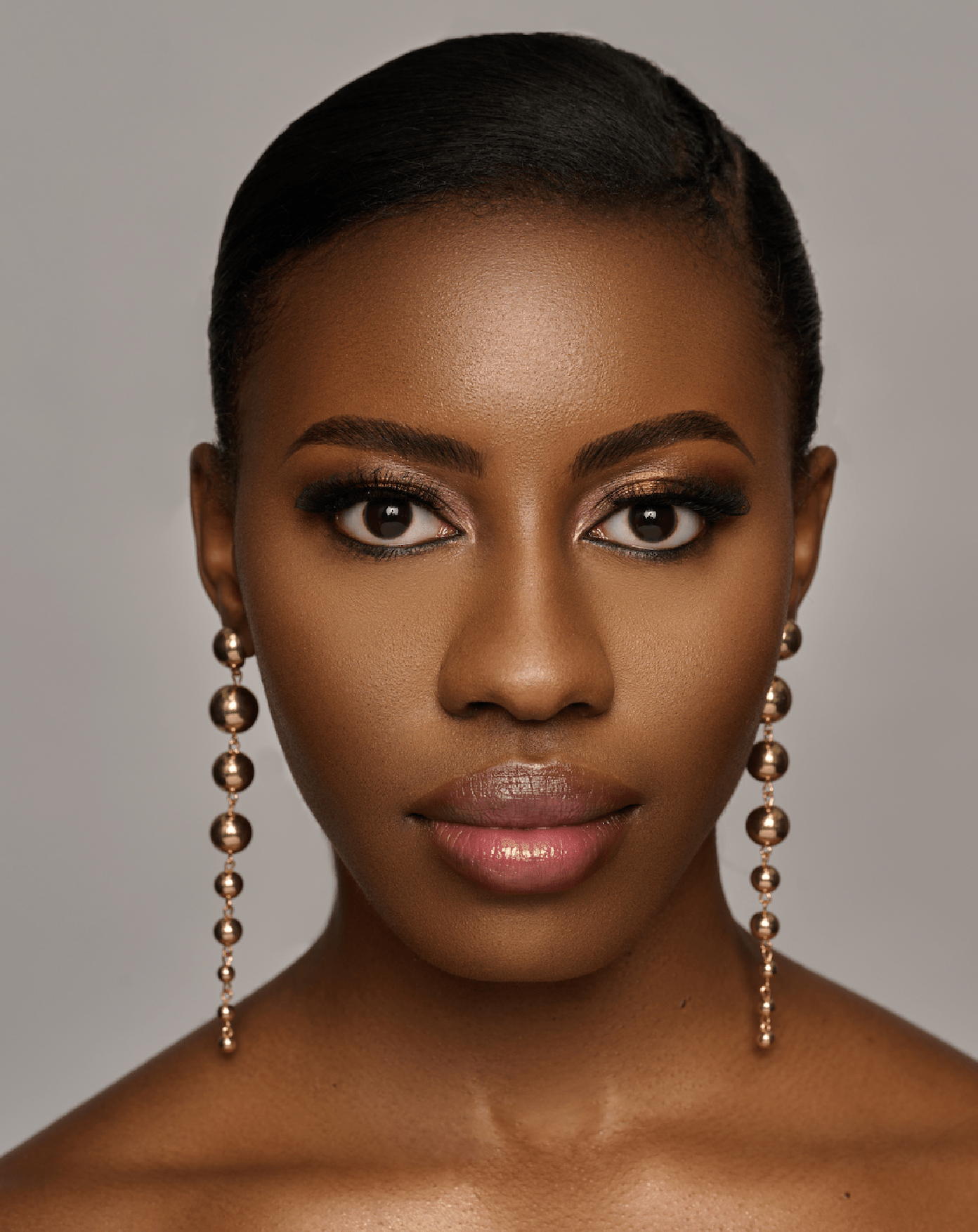 Minimalist Long Drop Ball Earrings – Elegant Statement Jewellery in Gold and Silver - Fatisha Boutique