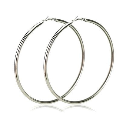 Oversized Big 11CM Lightweight Statement Hoop Earrings - Fatisha Boutique