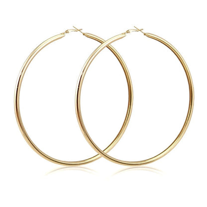 Oversized Big 11CM Lightweight Statement Hoop Earrings - Fatisha Boutique