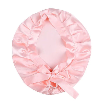Satin Silk Single Layered Stylish Bonnet Cap with Ties for Hair Protection - Fatisha Boutique
