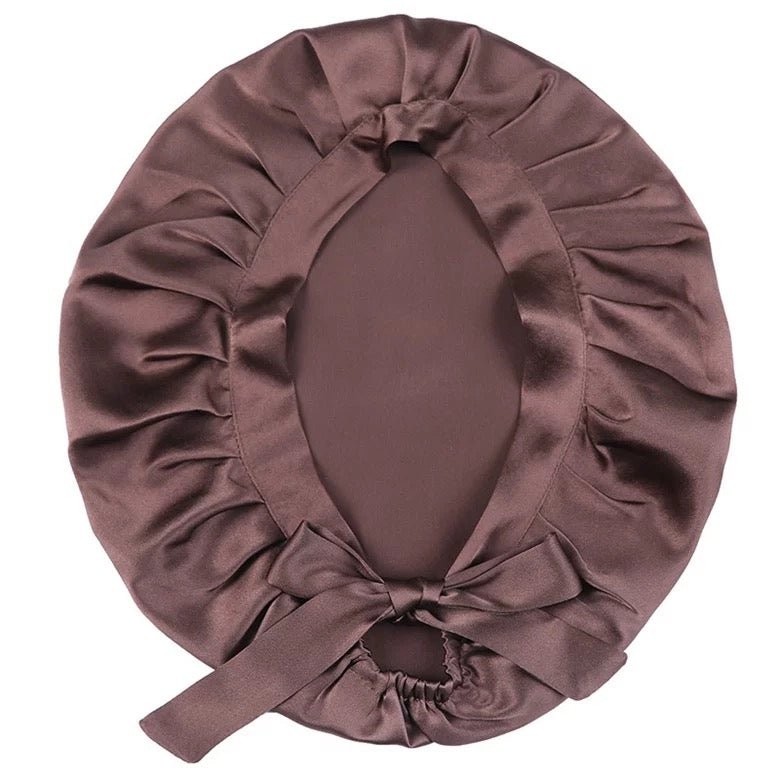 Satin Silk Single Layered Stylish Bonnet Cap with Ties for Hair Protection - Fatisha Boutique